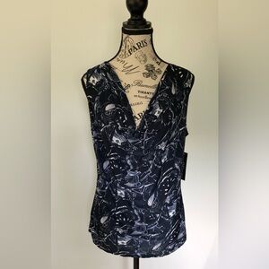 Cowl Neck Sleeveless Blouse